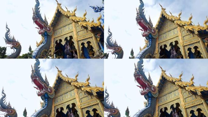 清莱府的荣苏十寺 (Wat Rong Sua Ten) 是泰国北部最著名的景点之一，令人惊叹的泰国旅