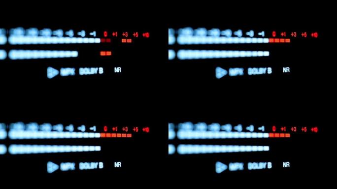 音量显示刻度数字。荧光峰值水平仪。音频电平指示器。音乐峰值水平仪。磁带音乐峰值水平仪。电致发光指示器