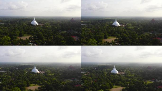阿努拉德普勒的佛教寺庙。斯里兰卡