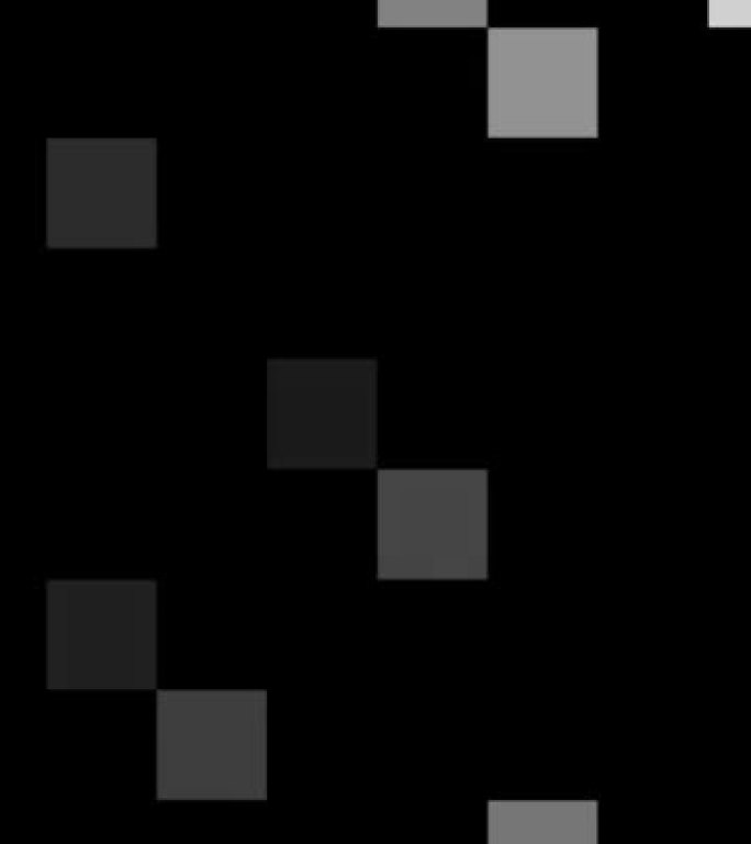 移动正方形块，从黑色背景到白色的表面变换动画，抽象块背景，在一个正方形中移动的数千个块，导致眼睛疲劳