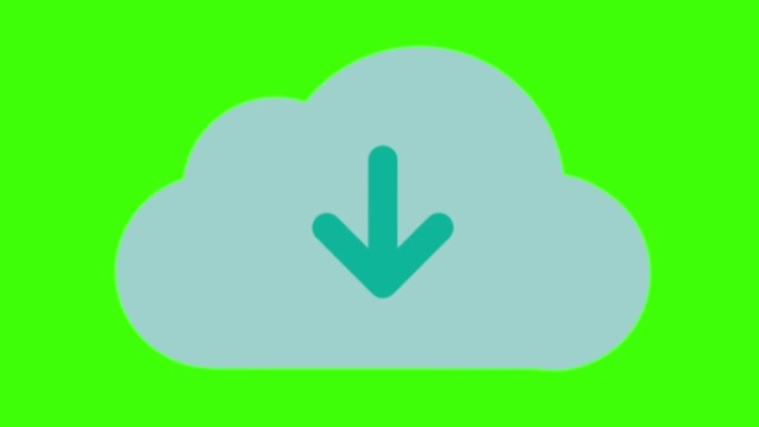 绿色背景上的IT图标动画