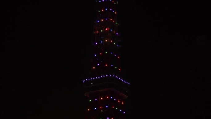 夜间关闭东京铁塔