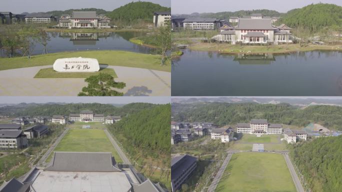 4K航拍-资阳-四川音乐学院空港美术学院