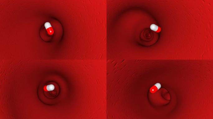 血管内医疗场景中的肠内片剂胶囊能够无缝循环4k