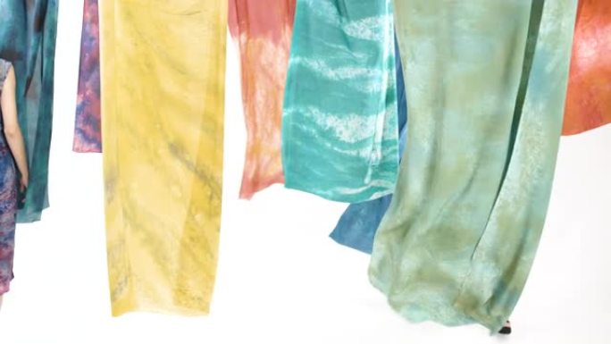 时装模特布料行走高跟鞋