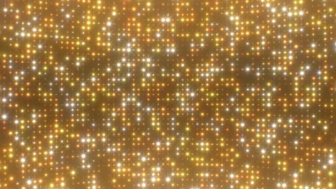 闪亮的金色颗粒美丽闪烁的闪光发光-4k无缝VJ循环运动背景动画