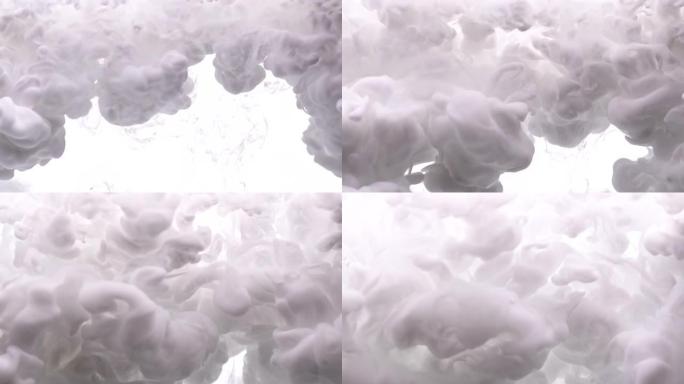 白色油漆漩涡云