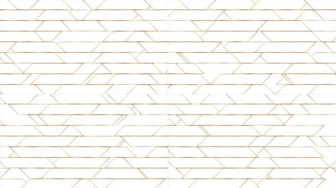 金色线性抽象几何图案运动设计