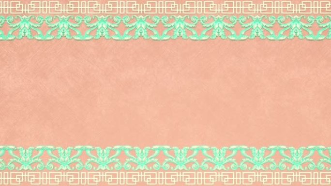 装饰复古仿古花卉巴洛克装饰品，文艺复兴时期复古维多利亚优雅框架，带边框的皇家锦缎背景，粉色蕾丝纸婚礼
