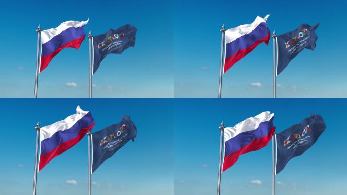 俄罗斯首届国际大学生体育节旗