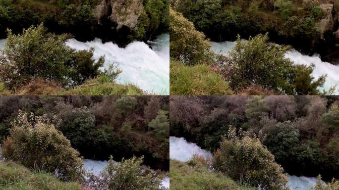 胡卡瀑布是新西兰著名景点