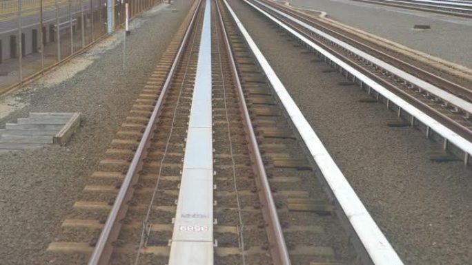 纽约州的铁路轨道4k慢动作60fps