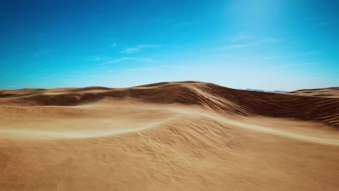 阿拉伯沙漠区广阔而狂野的景观