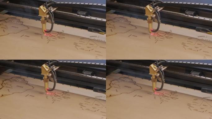 数控激光切割机切割木板和胶合板