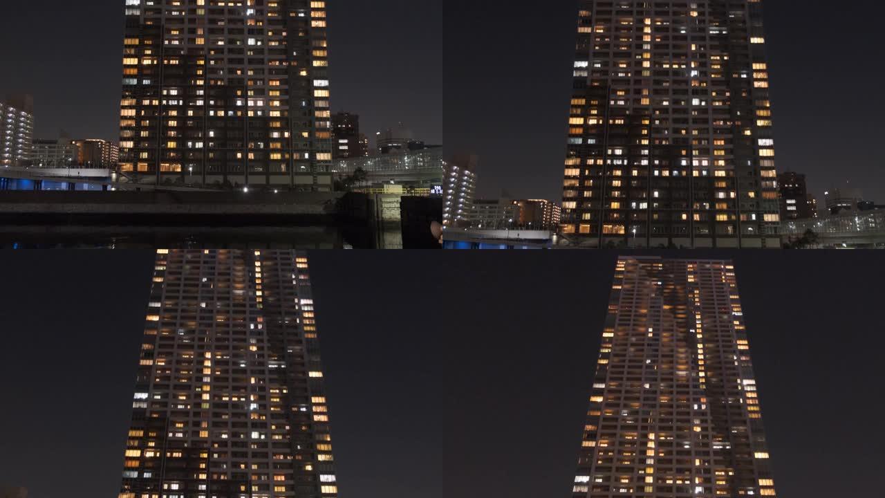 东京公寓湾区夜景
