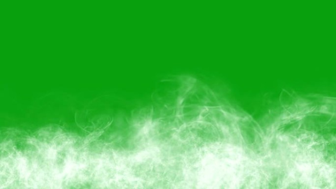 地面上的雾绿色屏幕运动图形