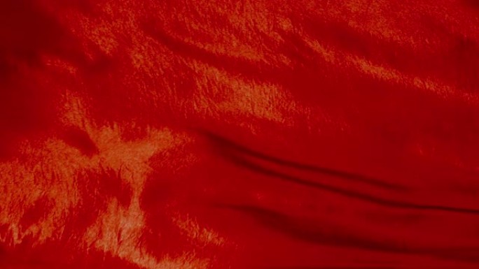 4k光滑织物红色布料抖动