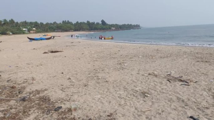 印度喀拉拉邦穆南巴姆海滩的景色