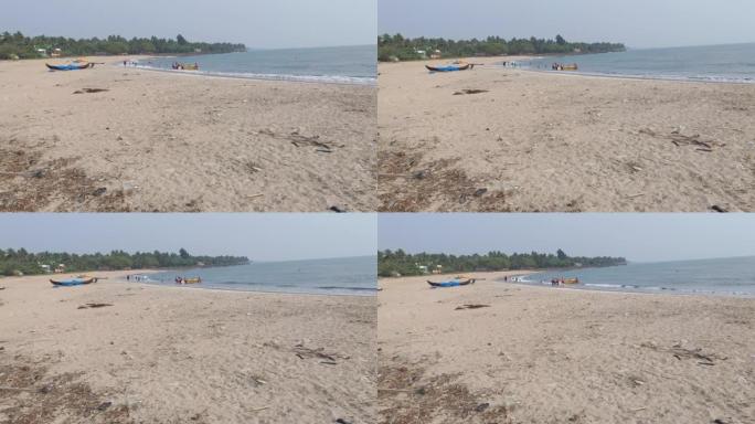 印度喀拉拉邦穆南巴姆海滩的景色