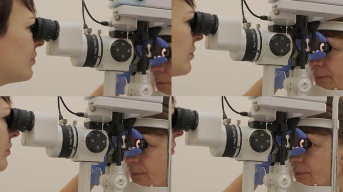 选择性激光小梁成形术。眼部疾病的一般诊断。眼科前角镜