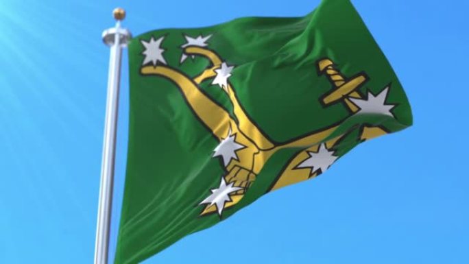爱尔兰国民军最早的星条旗。循环