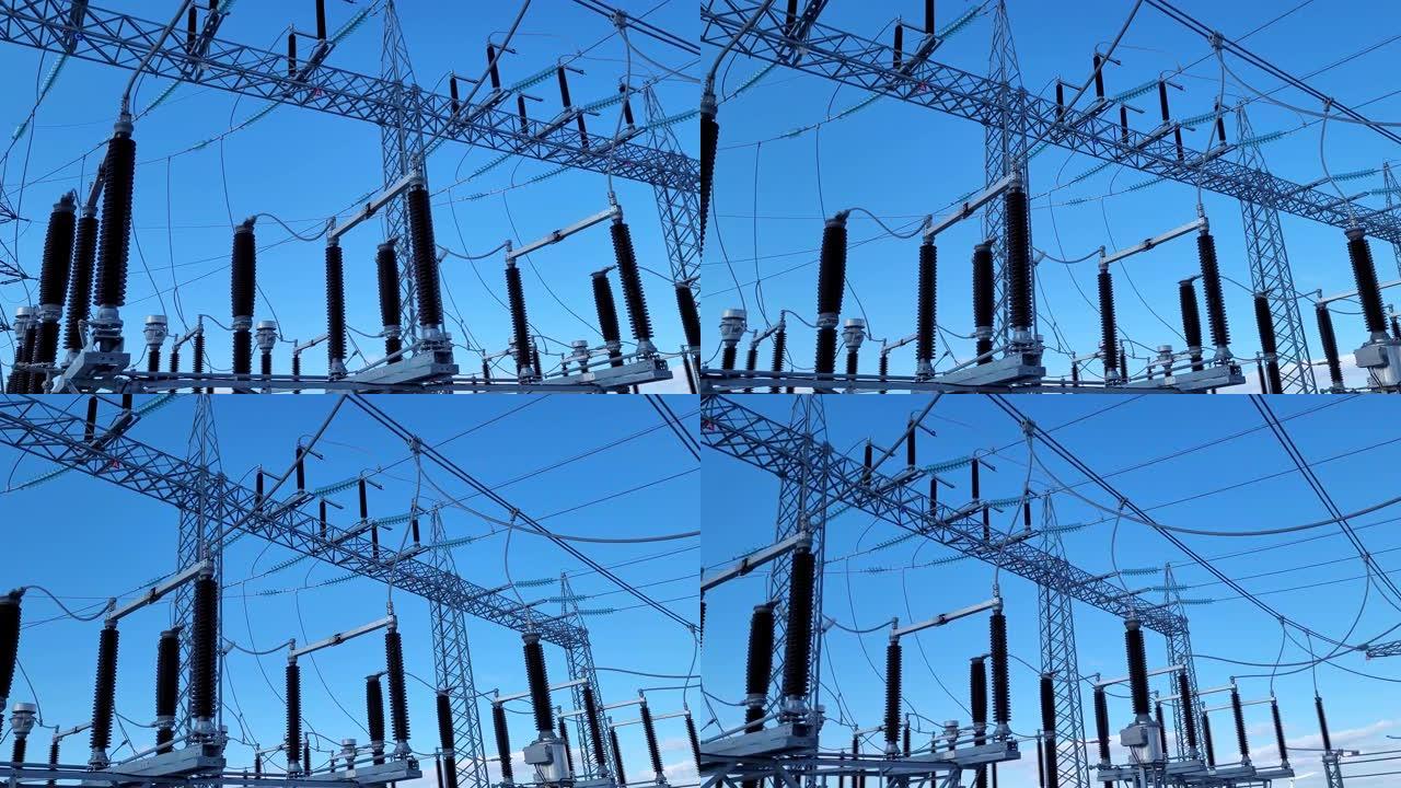 154 kV开关系统中的隔离开关、断路器、电流和电压互感器