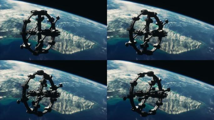 NASA提供的这张图像的地球元素的太空飞船