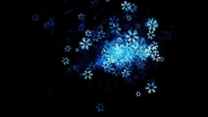 蓝色雪花粒子动画蓝色雪花粒子动画