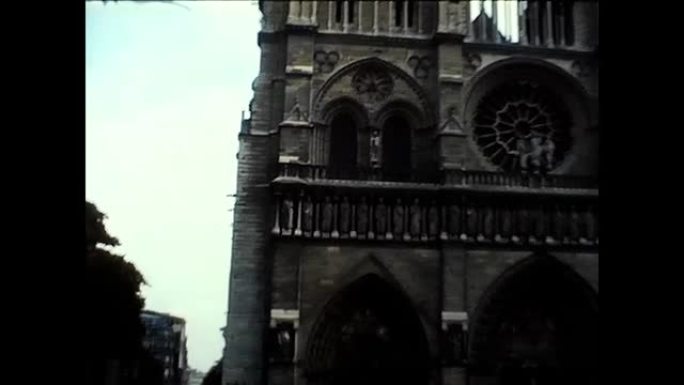 法国巴黎圣母院60年代