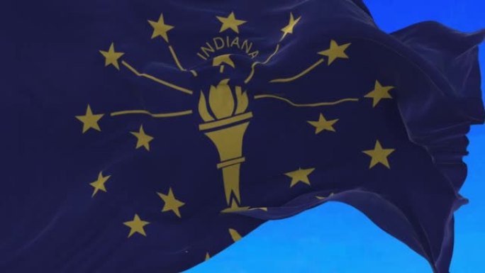印第安纳州州旗。