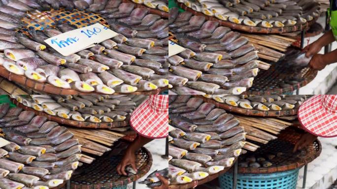 东南亚市场销售的传统鱼子腌制干鱼