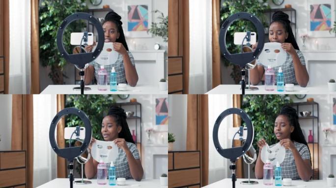 Beauty blogger或vlogger记录产品评论，供品牌在社交媒体上分享，作为合作的一部分。