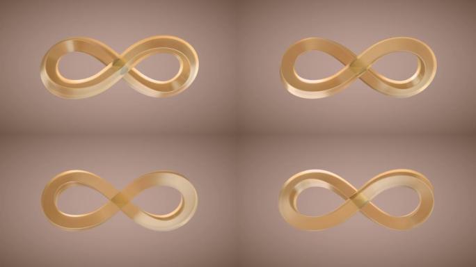 无限玻璃标志。几何抽象形状。金融网站，应用程序，社交媒体，演示，设计模板元素和其他电子商务。无缝循环
