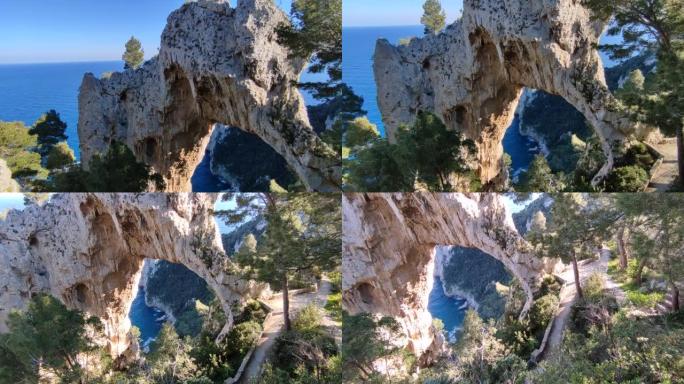 卡普里岛-上丽城自然拱门概述