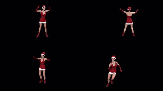 圣诞女孩舞蹈循环