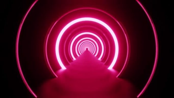 粉色圆形隧道VJ环路背景