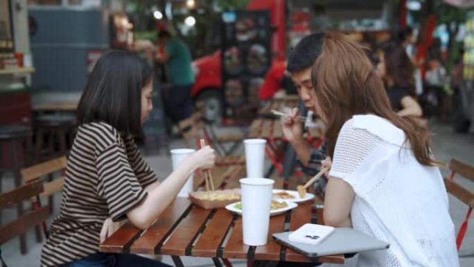 亚洲友谊午餐与环保一次性午餐