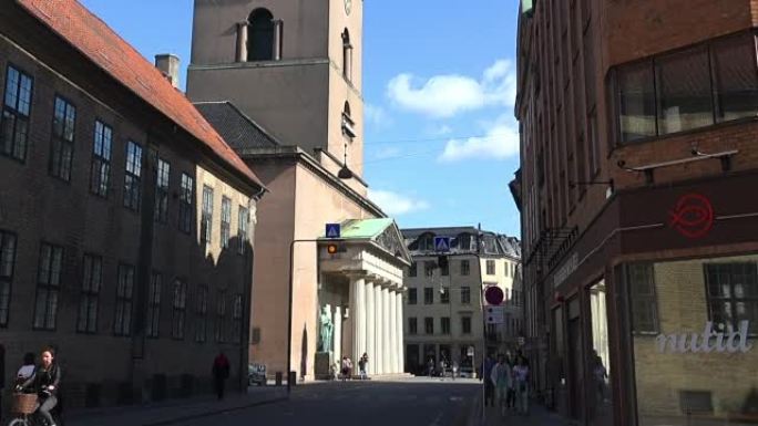 圣母教堂。大教堂。哥本哈根。丹麦。