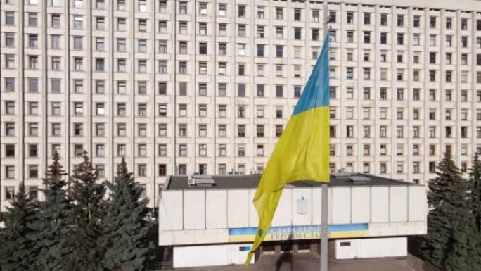 乌克兰中央选举委员会在基辅。空中