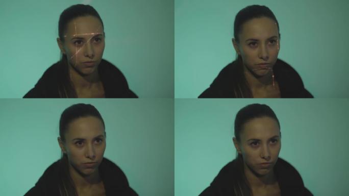 女性激光人脸识别技术