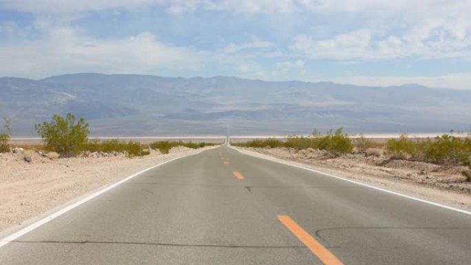 通往加利福尼亚死亡谷国家公园的高速公路