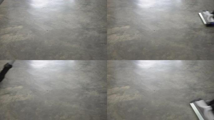 客厅的特写真空清洁毛皮、羊毛沙发皮革。