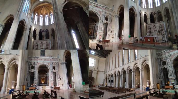 那不勒斯-圣洛伦索·马焦雷大教堂的内部概述