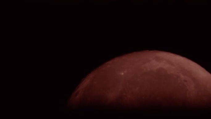 红月亮的详细表面