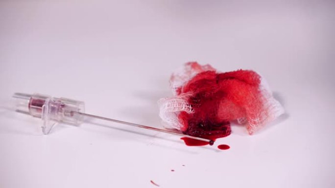 注射针用于采血。验血准备。献血理念。