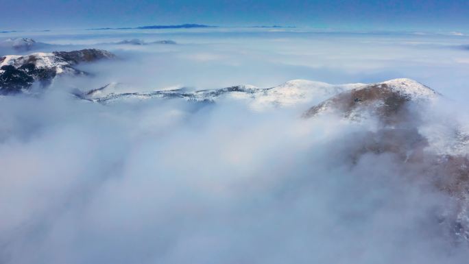 桂林 全州 雪山 延时 云海 天湖