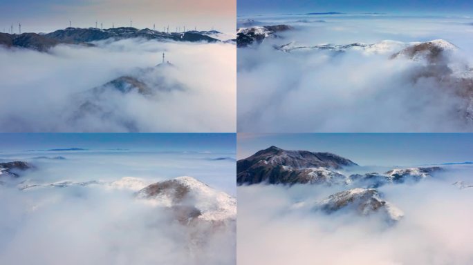 桂林 全州 雪山 延时 云海 天湖