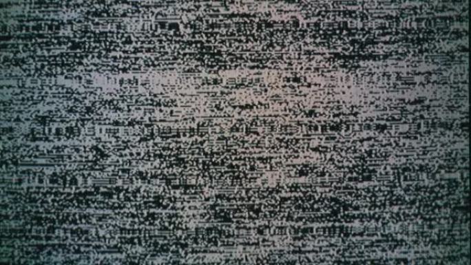 VHS磁带的真实电视噪声，无信号
