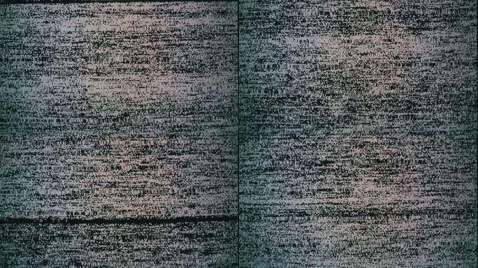 VHS磁带的真实电视噪声，无信号