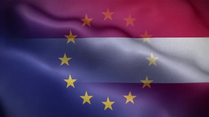 EU奥地利国旗循环背景4K